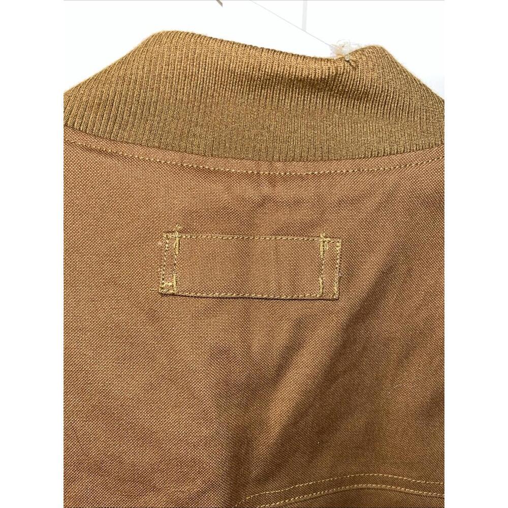 #346 Brown St. John’s Bay Vest Quality Menswear Outdoor 100% Cotton Shell Large - Picture 9 of 10